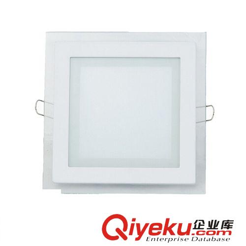 新上市 led方形玻璃面板灯6W 玻璃方形面板灯6W 方形面板灯6W