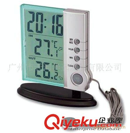 新奇电子温湿度计，LCD气象时钟数字温湿度计
