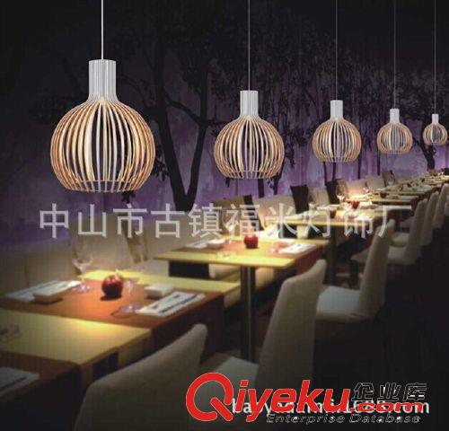 福米厂家 欧式时尚木质吊灯创意 lamp餐厅工程吧台吊灯 鸟笼吊灯