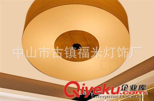2014年福米厂家 新上市 现代时尚西餐吸顶灯 创意花型木皮吸顶灯原始图片3