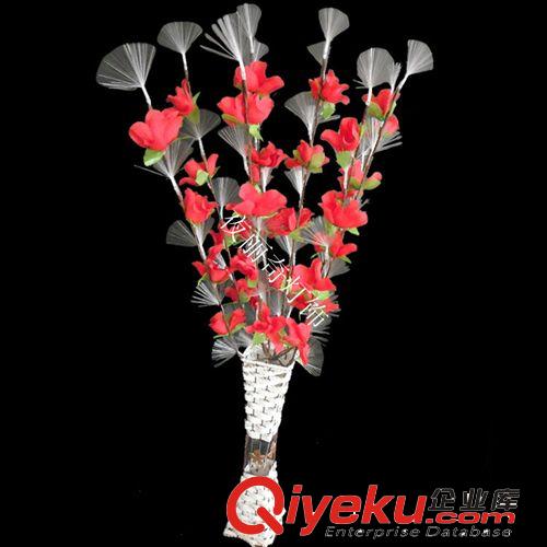 LED光纤玫瑰花、LED仿真花瓶灯 LED工艺花瓶灯 厂家专业生产