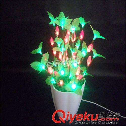 LED花盆灯 仿真草莓灯 LED工艺花盆灯 LED花盆6个一件