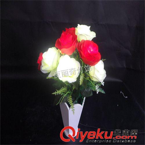 木瓶LED玫瑰花灯 LED装饰花 厂家自产自销玫瑰花灯 外贸灯