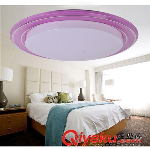 厂家直销 遥控智能调光灯 粉紫双色选择 LED四段调光节能吸顶灯