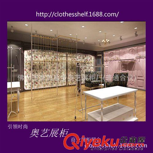 女装店服装木质烤漆展示柜　gd女装烤漆展柜　时尚女装烤漆展柜