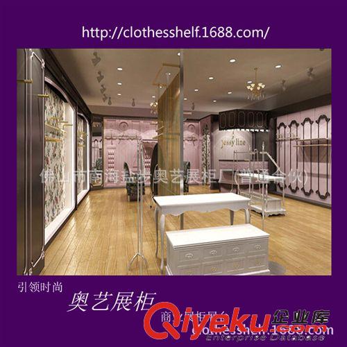 女装店服装木质烤漆展示柜　gd女装烤漆展柜　时尚女装烤漆展柜