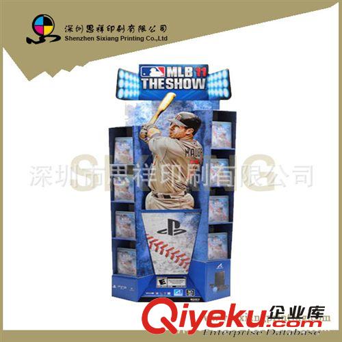 深圳供应纸质堆头展示架促销纸货架陈列架