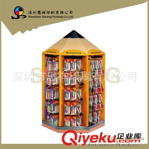 深圳供应纸质堆头展示架促销纸货架陈列架