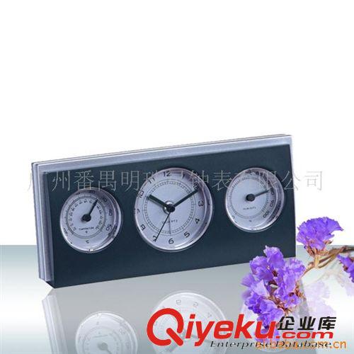 供应温湿度钟表长方形塑料促销礼品闹钟G009