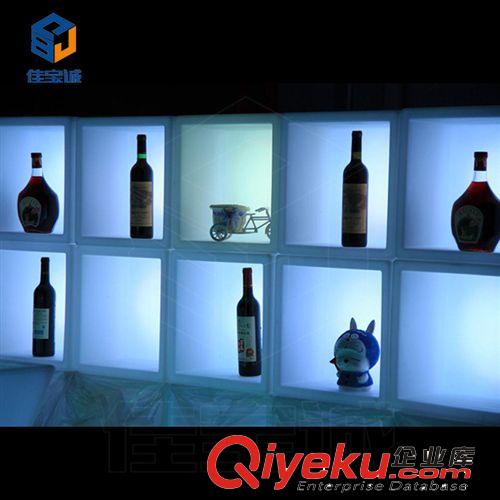 欧美热销LED方形酒柜 用于酒吧、户外 {zx1}创意香槟柜GB变色
