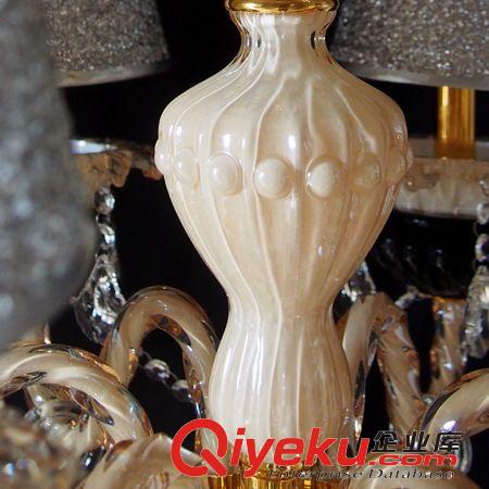 厂家直销现代时尚客厅卧室餐厅水晶吊灯 香槟色6头水晶灯 BJ02-6