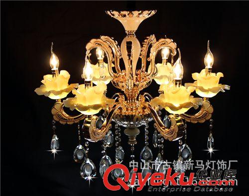 灯 水晶灯具 品质锌合金玉石灯型号版吊灯现代时尚卧室灯具LED灯