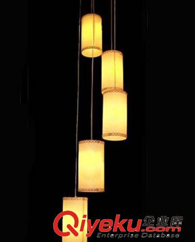 中式古典羊皮灯 单头多头羊皮吊灯 客厅灯书房灯 复式楼梯灯