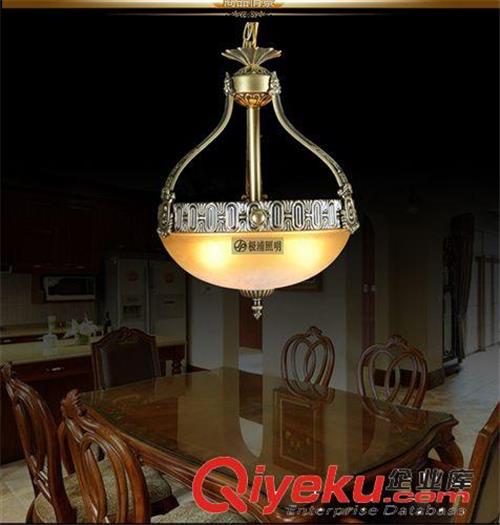 欧式吊灯 复古典宜家铁艺中式卧室灯饰 简约艺术古铜色餐厅灯具