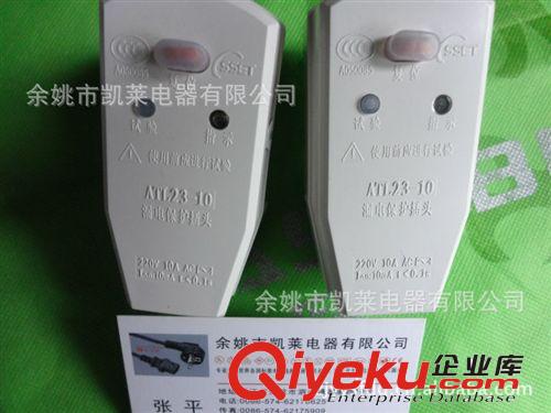 厂家直销 CCC认证漏电保护插头 中国10A一体漏电插头