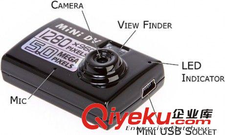小型数码摄像头 无线迷你高清微型摄像机 插卡Mini DVR 铁盒相机
