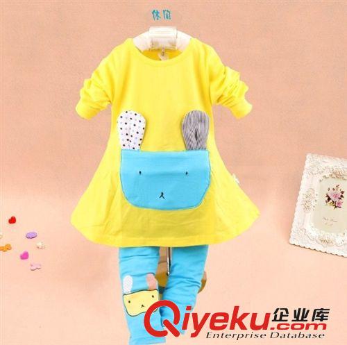 2014秋季新款韩版儿童套装 童套装 纯棉卡通儿童休闲套装