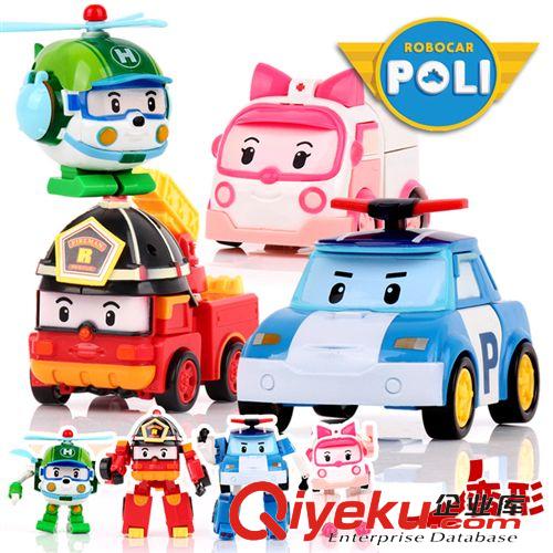 拼装模型变形玩具 双11大促 韩版变形机器人 Q版poli变形 韩版变形战队 poli小变形