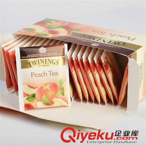 饮品系列 英国皇家TWININGS川宁 蜜桃果香红茶50g   可供商超