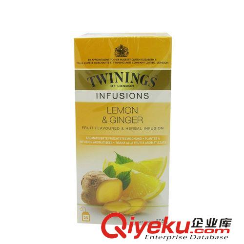 饮品系列 英国皇家TWININGS川宁柠檬干姜 花草茶  可供商超