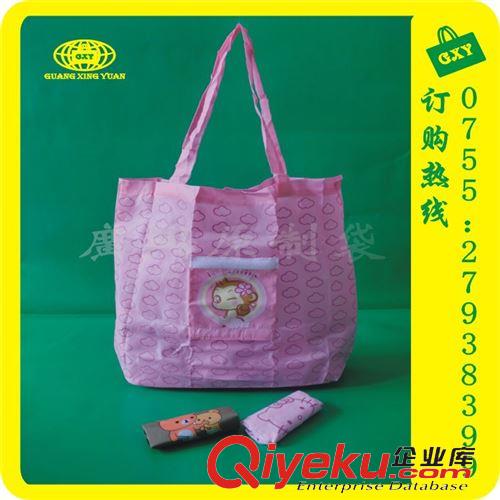 涤纶袋 专业生产花型式环保购物尼龙布袋210T防水可折叠涤纶布袋 供应