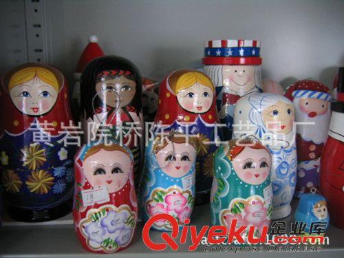 俄罗斯套娃 黄岩工厂生产供应各种木制彩绘俄罗斯套娃木质装饰娃娃