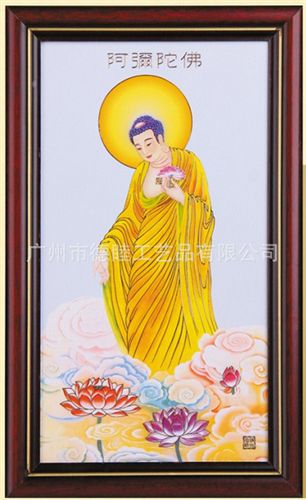 瓷板画 供应中国特色的民族工艺陶瓷瓷板画陶瓷画 佛像陶瓷工艺品批发