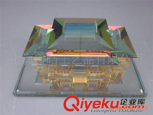 中国建筑 建筑模型定制 礼品定制 水晶模型（雷藏寺）
