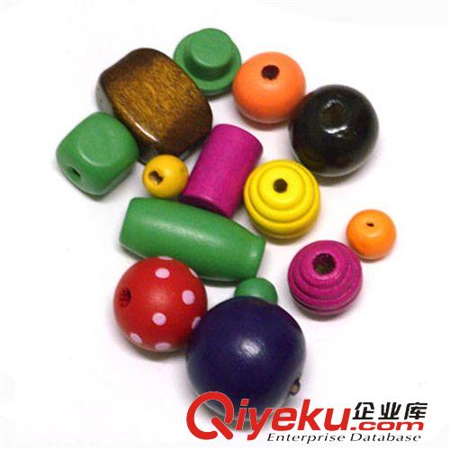木珠 专业生产各种木制品 工字型木珠 彩色散珠木珠 混色批发