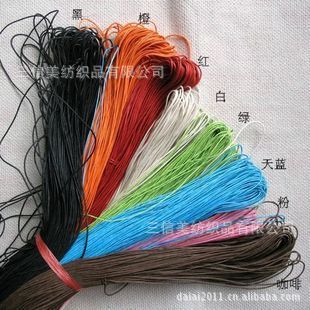 各类＜蜡绳＞系列 厂家韩国蜡绳、可来样订做各色各样项链、手链、服装吊牌