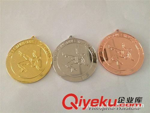奖牌、纪念币 厂家专业承做订制摔跤比赛奖牌、金银铜奖章