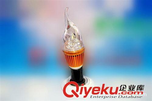 LED球泡灯 厂家大量生产批发供应3W高品质LED球泡（拉尾泡） led球泡