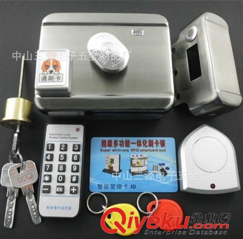 刷卡锁 不支遥控刷卡锁/电子门锁/电控电机静音锁/智能电子锁/出租屋锁