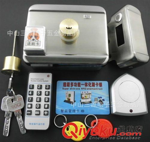 刷卡锁 出租屋锁双头刷卡不支持遥控锁不锈钢门锁防盗门电子锁感应锁