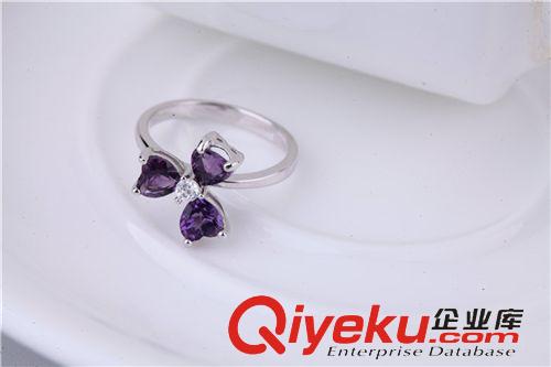 款式类别 厂家批发新款女式{ctr}大款紫水晶戒指 婚庆紫色戒指RYR7052-AC