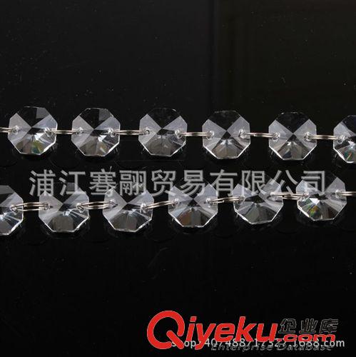 水晶散珠（灯饰、珠帘） 厂家直销14毫米机磨水晶八角珠水晶珠子散珠批发水晶灯配件14-30