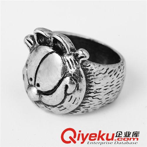 戒指 时尚潮人韩版非主流男士戒指戒指个性猫头戒指饰品