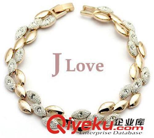 手链 手镯 JLOVE 合金时尚镶钻手链 淑女气质流行原单首饰批发