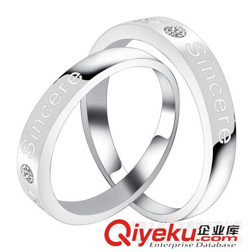 情侣专区 QL385 银饰批发情侣对戒 925银饰 OL风格 结婚对戒 指环 雅典爱恋