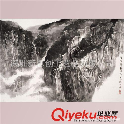 喷绘 cdjgf真风景国画 山水国画 国画喷绘