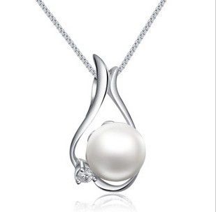 珍珠系列 现货 饰品批发 纯银项链 珍珠项链 南洋珍珠 女款唯美珍珠吊坠