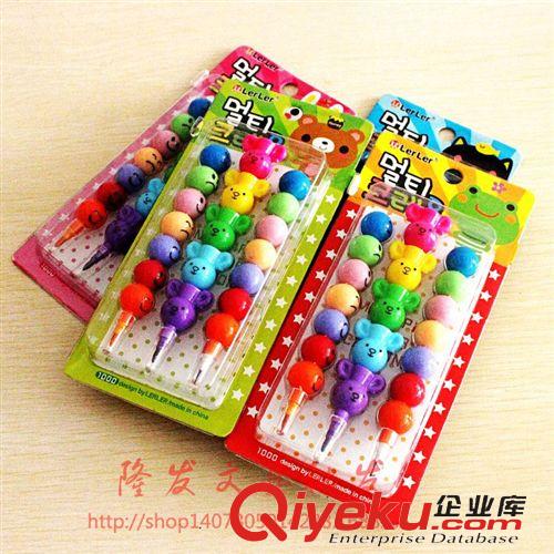      其它 产品 南韩文具冰糖葫芦笑脸蜡笔7色蜡笔 表情子弹铅笔批发儿童生日礼物