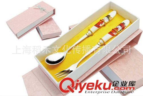 青花礼品商务系列 供应青花勺筷二件套餐具用品 商务餐具用品 公司促销礼品