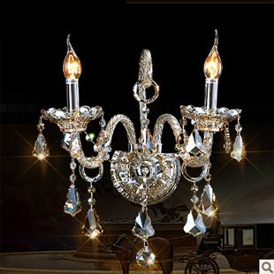 欧式吊灯 厂家直销 欧式水晶壁灯 简约创意小夜灯 床头灯饰灯具