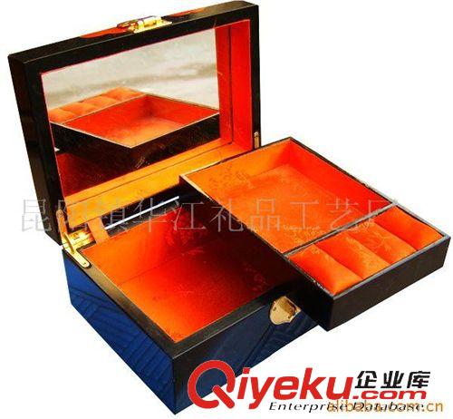 漆器首饰盒 供应高光木制仿古首饰盒