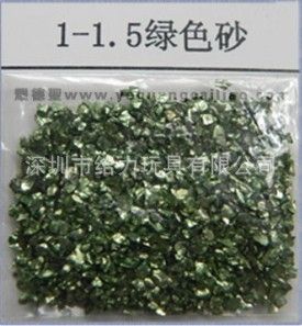 玻璃砂 1-1.5MM绿色玻璃砂 1-1.5毫米浅绿色玻璃砂  深圳玻璃砂生产厂家