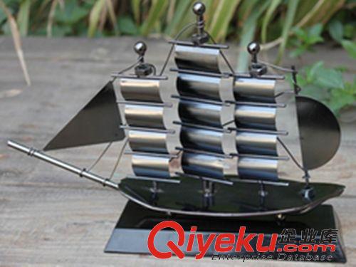 铁艺模型 中国帆船/铁制航船 手工DIY益智玩具船模