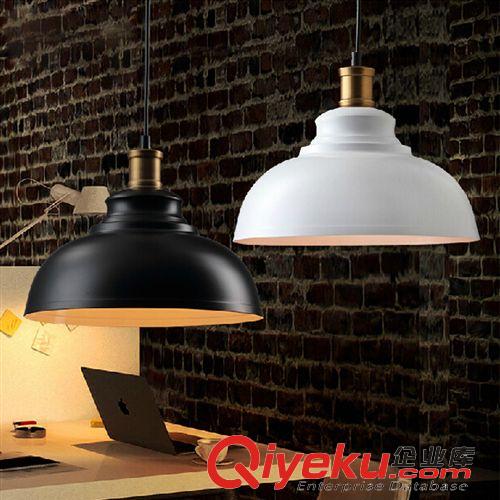 铁艺系列 LED现代简约创意灯饰 欧式工业仿古单头吊灯 复古客厅餐厅吧台灯