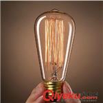 照明光源 LED E27大螺旋口白炽灯球泡  爱迪生钨丝复古工业风灯泡 厂家批发