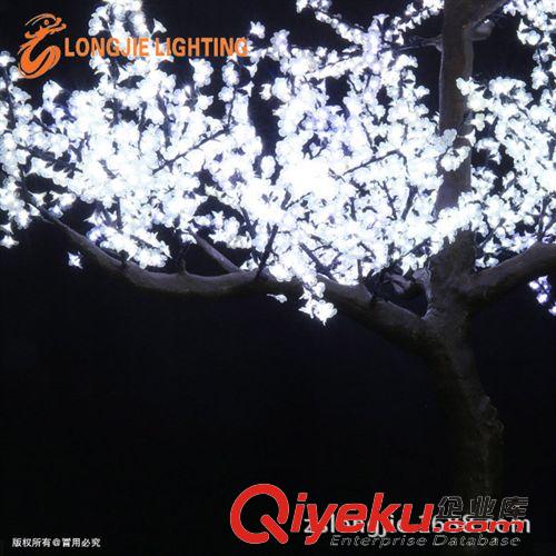 新品、热销 5940灯 高4米 白色仿真树，LED桃花树 LED桃树灯 灯树 LED仿真树